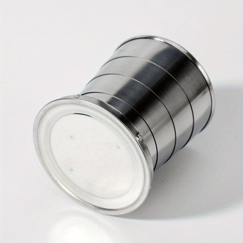 1pc Mini Collapsible 75/150/250ml Alcohol Cup Stainless Steel Portable Outdoor Wine Cup Travel Wash Mug Practical Drinkware