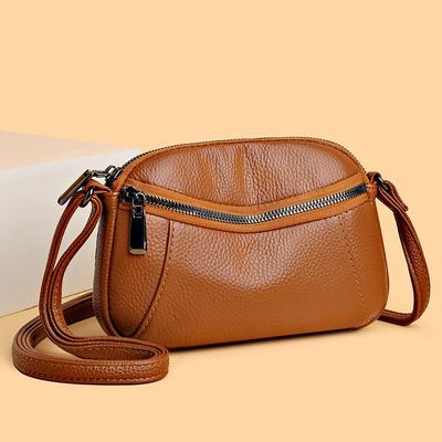 Borsa da donna in vera pelle, borsa a tracolla monospalla, prepuzio piccolo