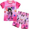 Children'S Short-Sleeved, Cartoon Digital Printed Clothing, Middle-Aged And Older Children'S Short-Sleeved Loungewear Set 91129
