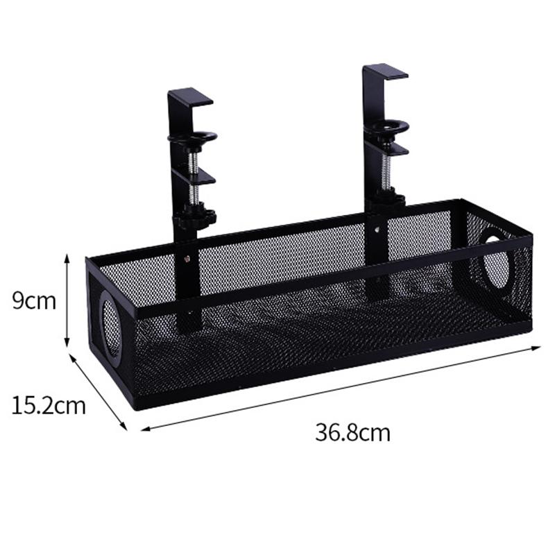 Kabelhåndtering under skrivebordet, Ingen skade på skrivebordet, Kabelorganisator for ståpult, Kabelhylle for ledningshåndtering under skrivebordet