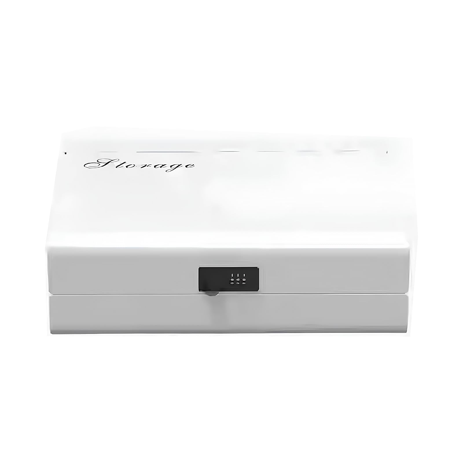 SUKIZUKI Combination Storage Box with PIN Holds A4 and 2 Square Document Steel Theft Secure Large Nordic Simple For Home or Office White Safe Code белый 11560₽