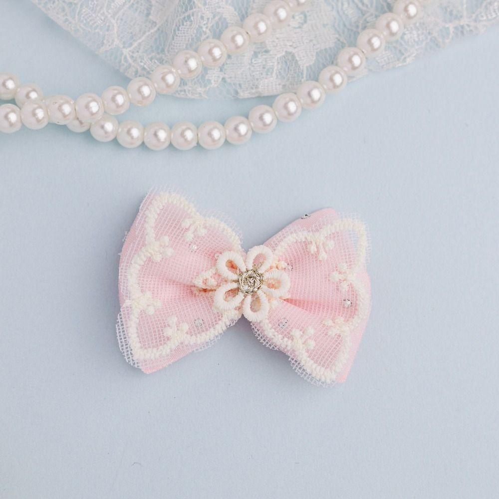 Sewing Decor Lace Mesh Bowknot Wedding Decoration Flower Bow Applique Children's Pantyhose