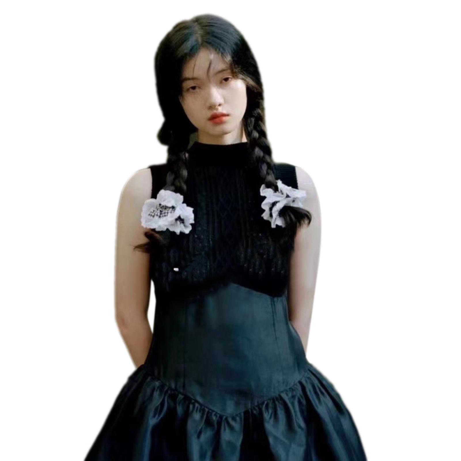 

Кружевные резинки для волос для женщин, для причесок пучок, эластичные кольца для волос, эстетичные резинки-пончики, резинки для волос для хвостика 4