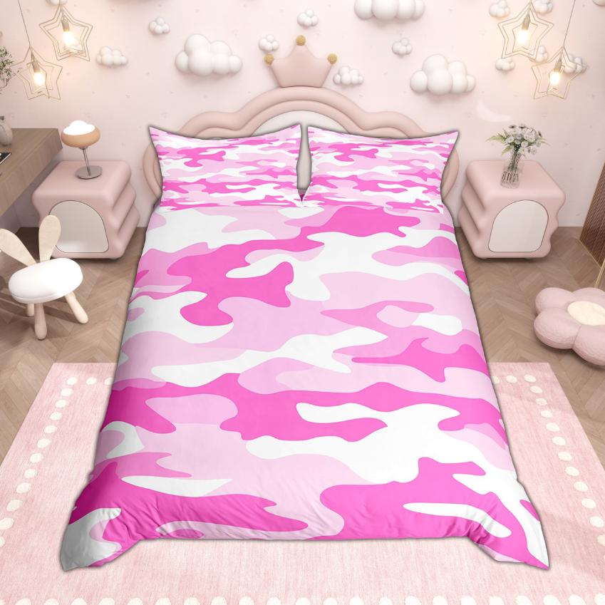 

Comforter Homewish Hippie Camouflage Colorful Camo Bedding Set Military Theme Set Comforter (quilt)-EU Single(135*200cm)3pcs
