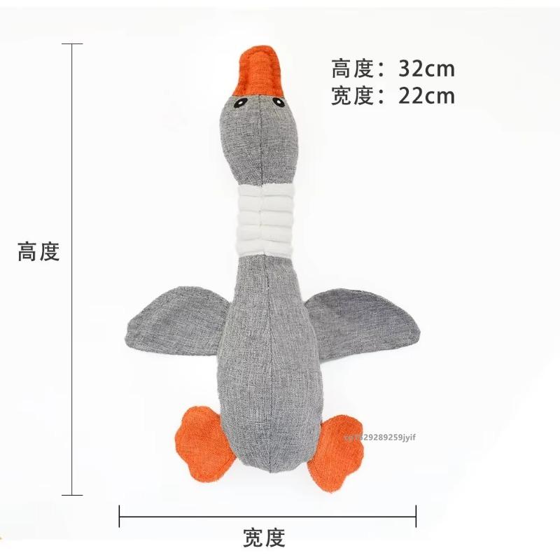 Jucării pentru animale de companie Formă de gâscă Sunet Rezistent la mușcături Măcinarea dinților Curățarea dinților Câine Pisică Drăguț Jucărie interactivă cu scârțâit Consumabile pentru animale de companie