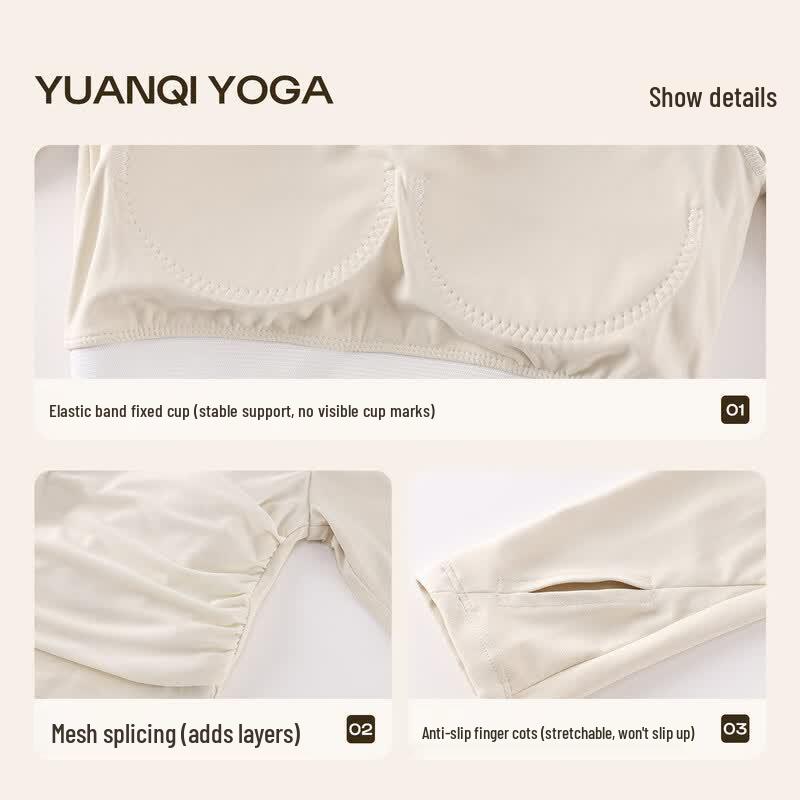 Women's Mesh Long Sleeve Yoga & Pilates Training Top
