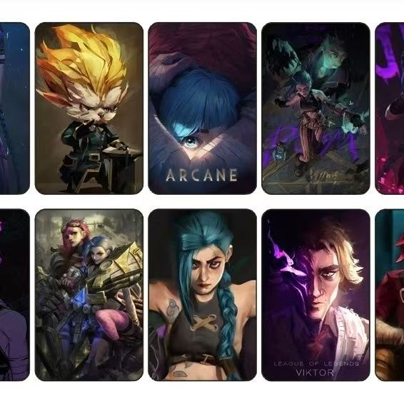 Arcane League of Legends Jinx Vi Viktor Caitlyn Sticker Pack