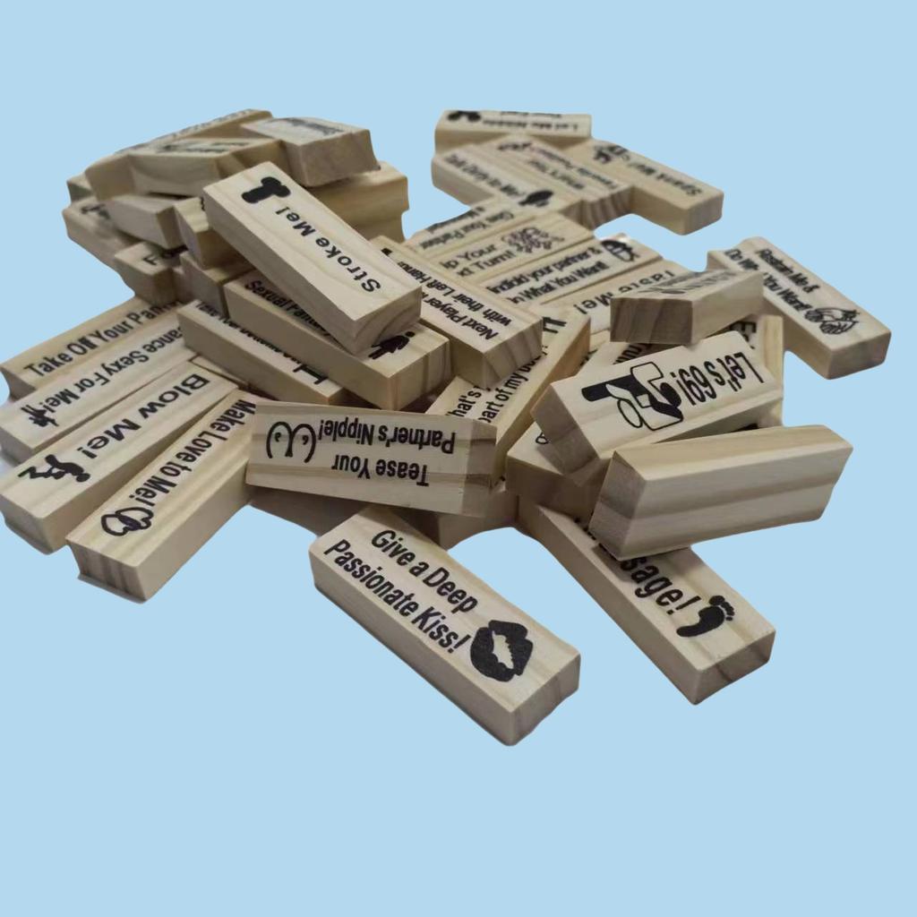 Five Versions To Choose From 48pcs Couple Flirting Block Game Fun Dating Night Games Adult Party Entertainment SM Product with