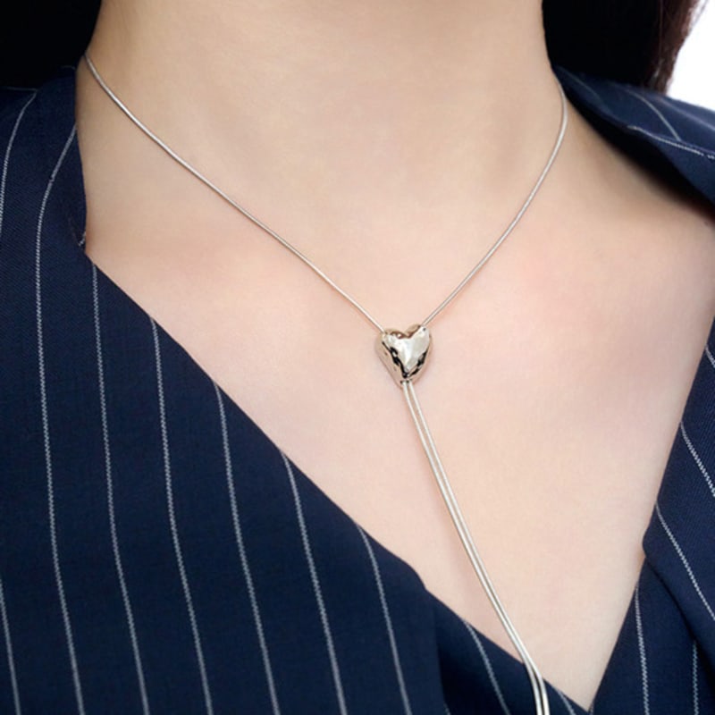 

Tirr Lirr Серце Срібне Ковзне Намисто TNESVW06904M single type