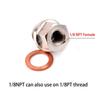 Hilitand Temperature Sensor Adapter M18×1.5 to 1/8NPT Thread Exhaust Water