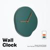 Medieval Style Dark Green Wall Clock Home Decoration Living Room White Wall Retro Soft Decoration Silent Clock Free Punching Art Frame