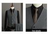 Men's Striped Slim Fit Plus Size Business Casual Suit Set SJT9961-P285