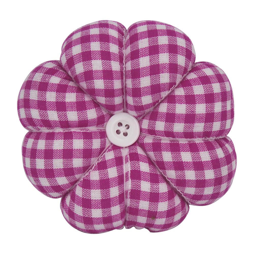 

Цветок тыквы Ткань Булавка Подушка Иглодержатель 1 шт. Удобный органайзер для шитья на запястье