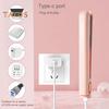 Tragbarer USB-Haarglätter, schnell aufheizender elektrischer Lockenstab, glattes, lockiges Haar, Pony, Mini-Lockenstab, Reise-Haarstyling-Tool für Frauen