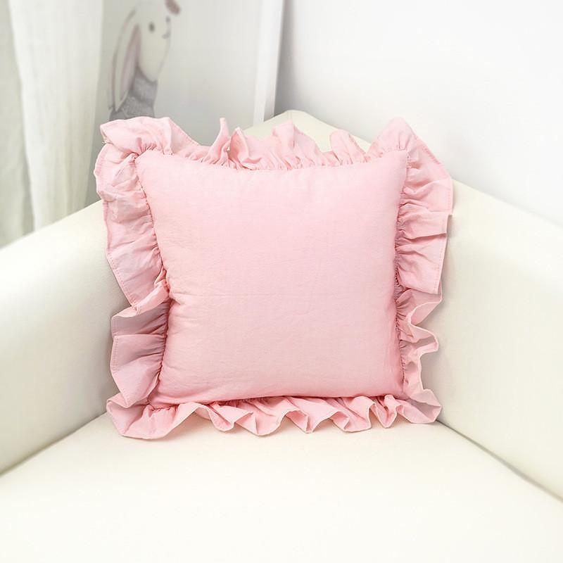 Bow Pillow Striped Cotton Girl Heart Floating Window Simple Decoration Home