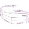 3126067 vidaXL Divan Bed with Mattress Blue 100x200 Cm Fabric