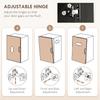Freestanding Kitchen Cupboard, 4-Door Storage Cabinet with Adjustable Shelves, Modern Kitchen Pantry, 170cm, Black