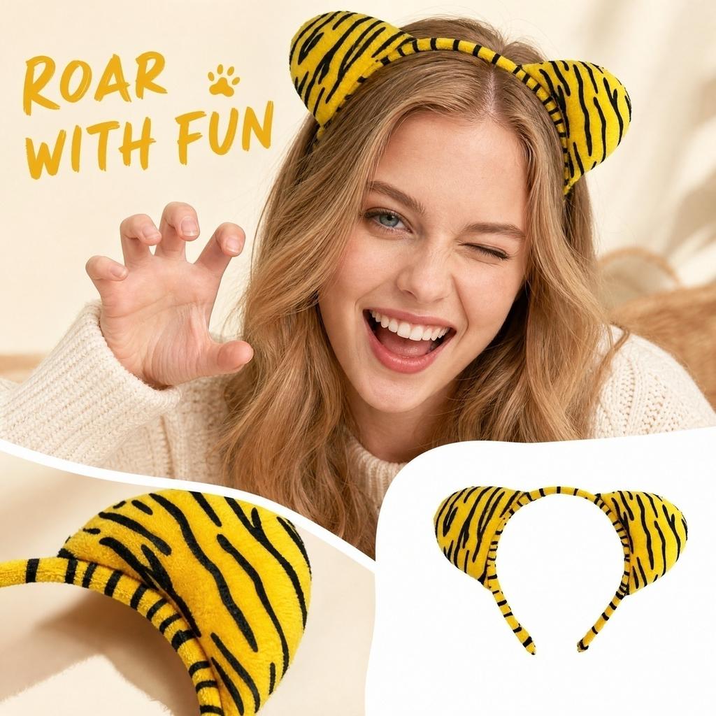 Plush Ear Headband for Costume Party Everyday Wear
