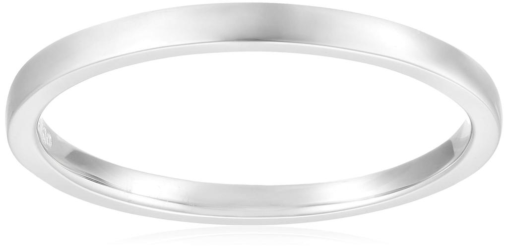 Official 10K White Gold Wedding Rings for Japanese Size 4℃ Couple's Men, 14, 11173-644-2255-00-14