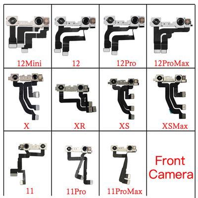 Přední kamera pro telefon X XR XS 11 12 Mini Pro Max Modul obličejové kamery Flex kabel Bez Face ID Náhradní díl pro opravu