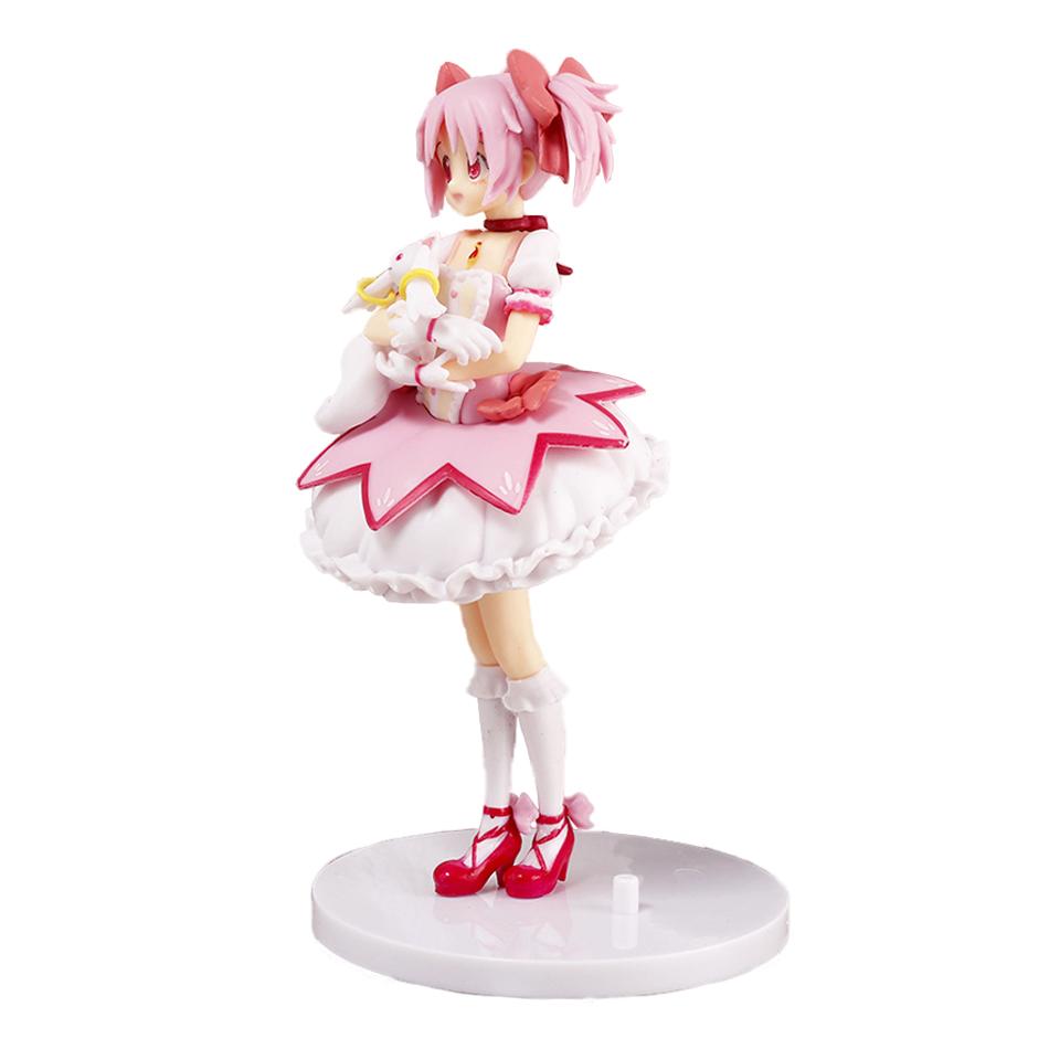 18cm Puella Magi Madoka Magica Aniem Figure Kaname Madoka Action Figure Magic Girl Model Decor Statue Dolls Toys Christmas Gift