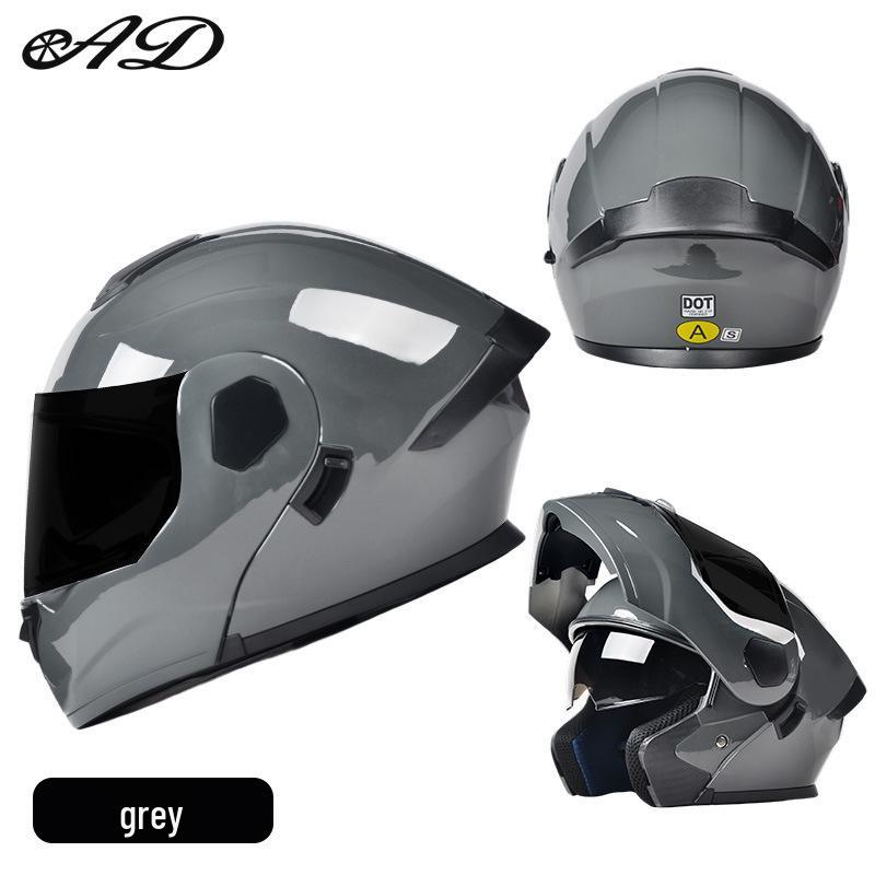 AD All-Season Flip-Up Full Face Motorcycle Helmet, 3C/DOT Certified for Men and Women