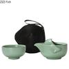 Household Tea Set Teapot Cup Portable Outdoor Kungfu Tea Set One Pot Two Cups Chinese Teas Ceremony Accessories Business Gift