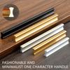 Simple Modern Cabinet Door Aluminum Alloy Handles Wardrobe Long Handles Length Of 500mm Black Drawer Pulls Kitchen Cupboard Pull