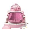 Large Capacity Women's Portable Plastic Water Jug Cute Straw Cup for Kids Summer Outdoor Hydration