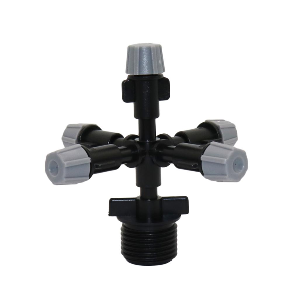 

Gray Multi-nozzle Sprayer Greenhouse Micro irrigation Water spray sprinkler with 1/2 Male Thread Industrial Cooling 1 Pcs