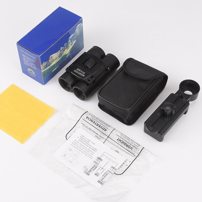 HD Foldable Binoculars: High Magnification, Professional Day/Night Use, Portable, Compatible with Mobile Phone Shooting