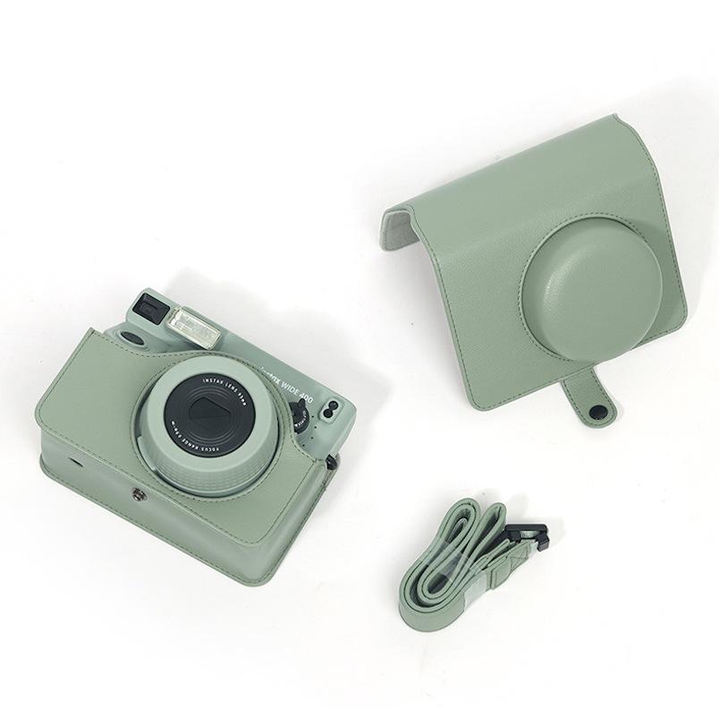 [Film Lab] Instax Wide 400 PU Leather Camera Case Soft Protective Case with Strap CAA62