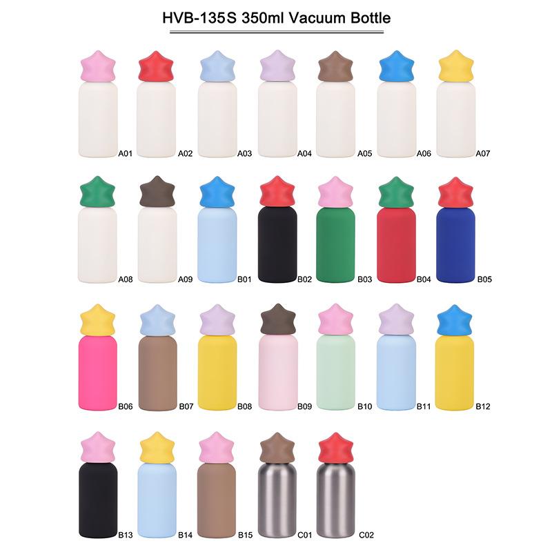 2026 New 316 Stainless Steel Thermos Cup 350ml Creative Star Children's Contrasting Color Outdoor Sports Water Cup