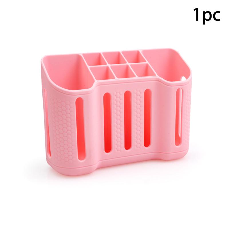 

Toothbrush And Toothpaste Storage Rack, No Drilling Required, Super Strong Suction, Bathroom Toiletries Storage Box.