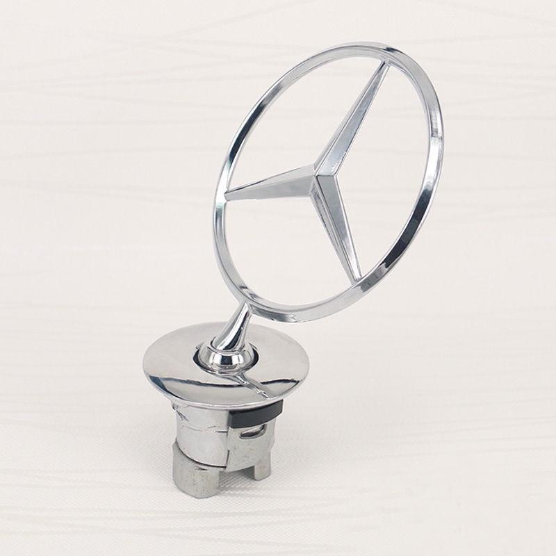 Premium Mercedes Benz Chrome Logo Hood Badge Emblem For Classic And Modern W201 W124