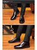 Men's British Style Three-joint Leather Shoes for Work and Casual Wear.