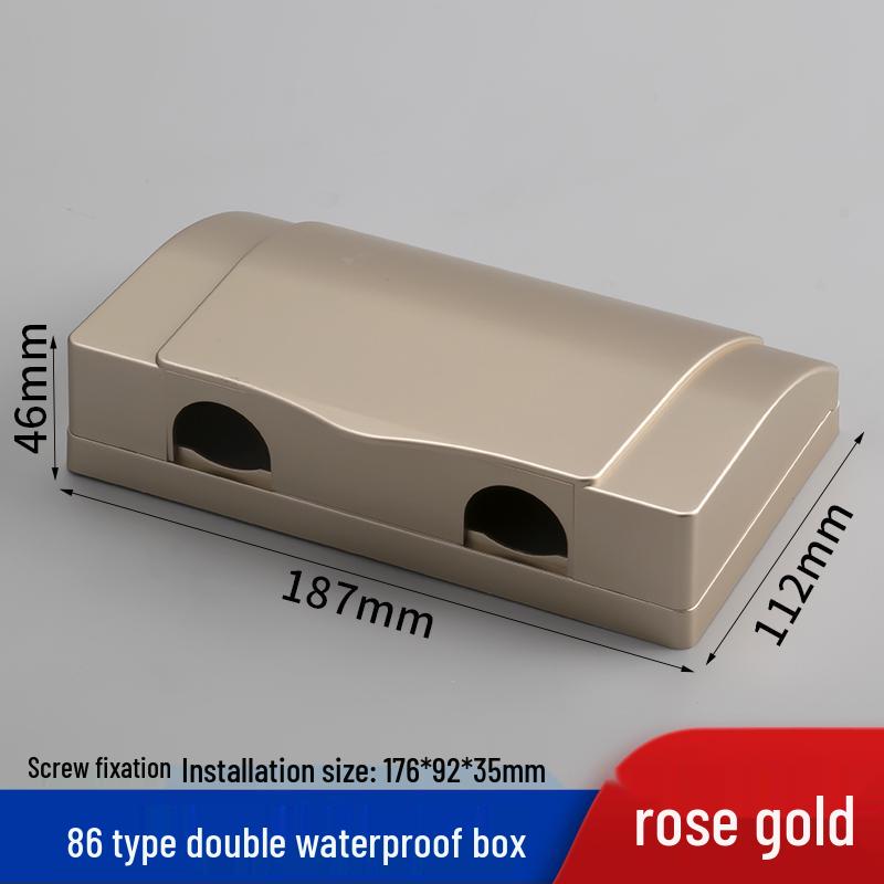 Outdoor Recessed Weatherproof Socket Cover with Screw Installation