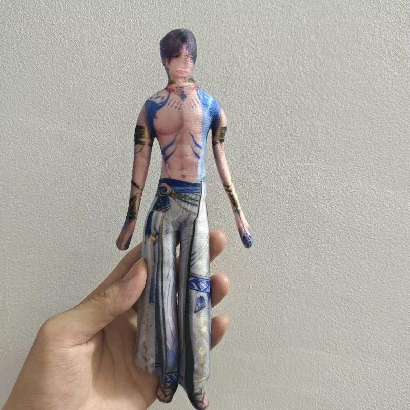 Costume Play Figure Love And Deepspace Lemurian Sea God Wire Skeleton Figure Slender Twistable Animation Design Plush-Filled Figures Present