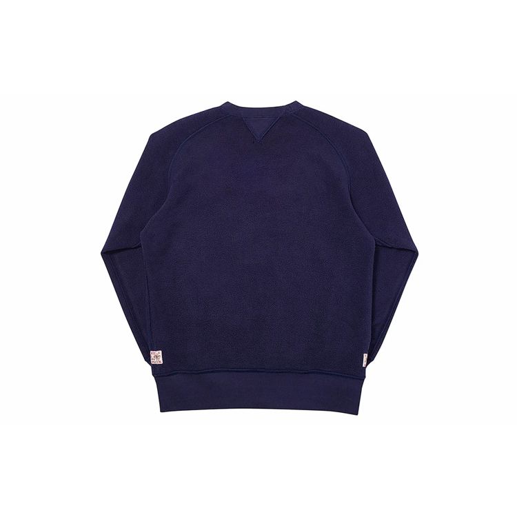 Palace Evisu Co-Branded Reversible Crew Neck Sweatshirt Unisex Tops Blue PAL-SS20-010