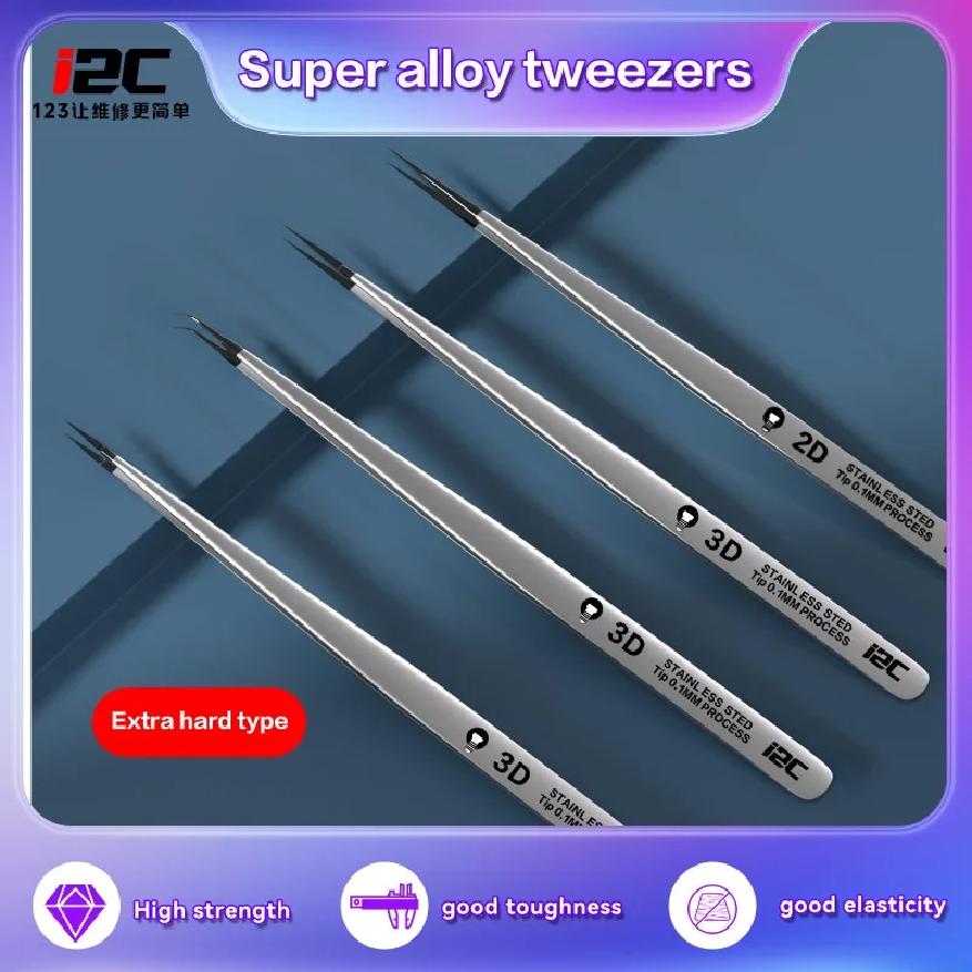 I2C NS(01-04) Super Alloy Tweezers Phone Circuit Repair Hand Tool Non-magnetic Stainless Steel Flying Wire Forceps