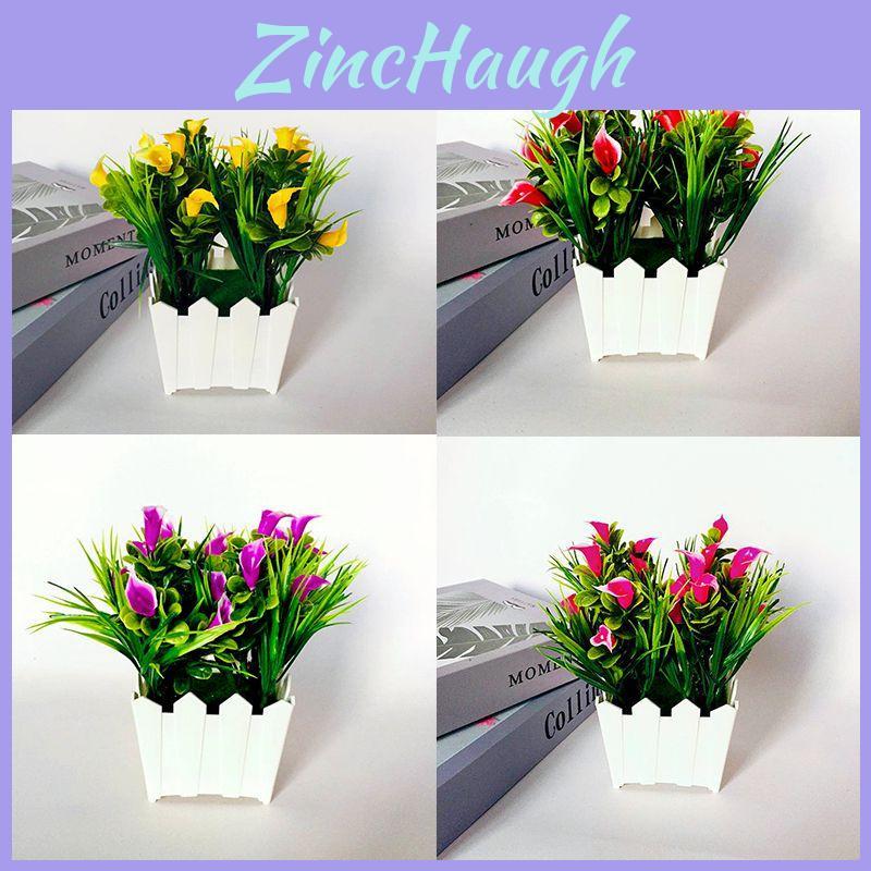 Lebensechte künstliche Lilienblume mit 20 Köpfen im Topf für elegante Heim- und Gartendekoration