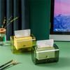 Home Spring Paper Box Creative Automatic All-in-One Lift Tissue Box Plastic Dust Cover Multifunctional Desktop Seal Box 2024