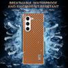 AZNS For Samsung Galaxy Z Fold6 5G Case Electroplating Carbon Fiber Texture PU+TPU Phone Cover