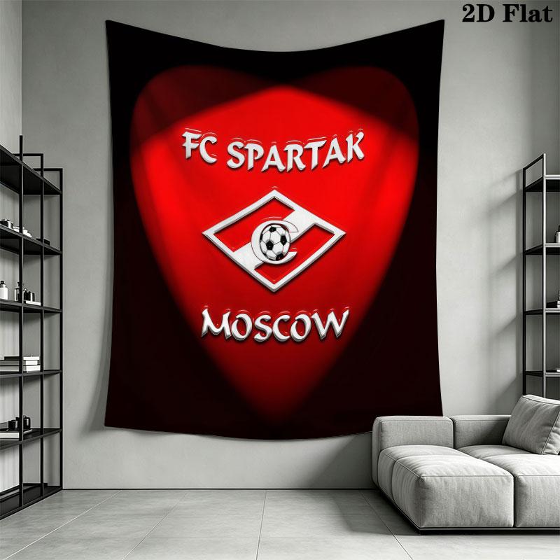 Spartak Moscow Roar Wall Hanging Printed Fabric Blanket Decorative Tapestries for Bedroom Living Room Home Decor
