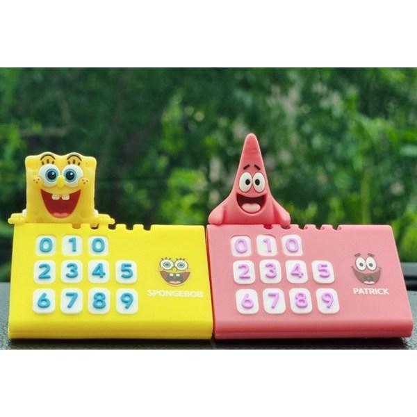 Spongebob Figure Parking License Plate, Bunny, 1 piece,Korean Car Acc