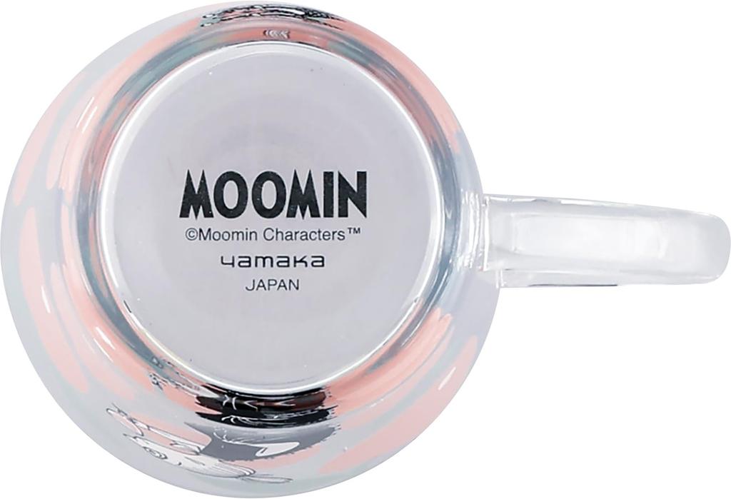MOOMIN Glass Little My Scandinavian Perfect for Hot Made in Yamaka Heat-Resistant Mug, Design, Approx. 350ml, Style, Drinks, Gift, Japan, Shoten,