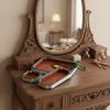 Chinese Vintage Court-Style Jewelry Storage Tray Flower Pattern Rectangular Jewelry Display Tray Satin Surface Jewelry Showcase