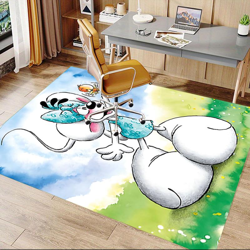 1pc Rabbit Adventure Carpet for Playroom Bedroom Living Room Sofa Home Decor,kids Game Area Rug Non-slip Floor Mat Y72346