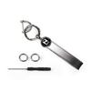 N-BOX Car Keychain Smart Key Storage Black Silver Gradient JF5