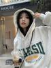 Women's Plush Thickened Hooded Sweatshirt for Autumn/Winter - Loose Fit, BF Style, Perfect for Couples.